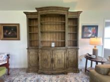 Hooker Furniture Lighted French Provencial Wall Unit/cabinet