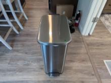 Stainless Steel Trash Can With Soft Close Lid