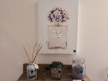 Home Decor Lot-wall Hanging, Diffuser, Candle, Artificial Plant