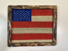 Handmade American Flag Wall Art Â€“ Retired Fire Hose
