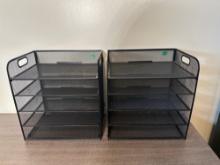 2 Wire Desk Organizers