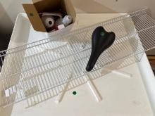 Water Heater Drip Pan, Wall Shelf, Bicycle Seat, Empty Spray Bottles