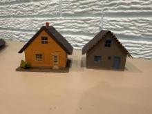 (2) Ho Scale A-frame Brick Houses