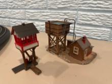 Ho Scale Railroad Structures Signal Tower, Water Tank, Utility House