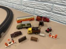 Ho Scale Utility Vehicle & Farm Accessory Lot 12 Pieces Total