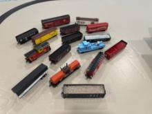 Ho Scale Freight Car Lot 16-piece Variety Boxcars, Gondolas, Cabooses