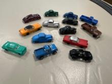 Ho Scale Classic Cars & Trucks 14-piece Set Solid Colors