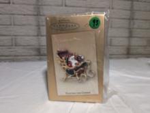 Hallmark 2004 Plotting The Course Santa Sleigh Ornament