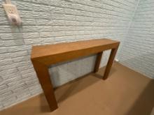 Minimalist Wood Console Table Natural Finish