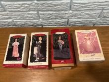 Hallmark Barbie Keepsake Ornaments Collectors Series Set Of 4