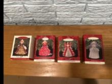 Hallmark Holiday & Wedding Barbie Ornaments Â€“ Set Of 4