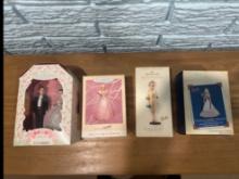 Hallmark Barbie & Ken Barbie Celebration Ornaments Set Of 4