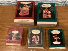 Hallmark Keepsake Ornaments Santa, Bears & Miniatures (set Of 6)