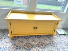 Canary Yellow Storage Bench