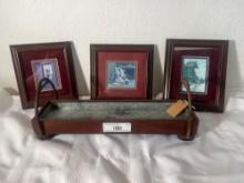 Richmond Galleries framed Prints &  Rustic Galvanized Tray