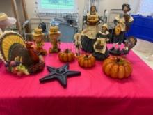 Thanksgiving Figurines & Fall Decor