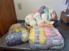 Mixed Yarn Lot  Brights, Neutrals & White
