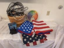 Mixed Cords, Flags and Vintage Koch 72000 Feeling Thermometer