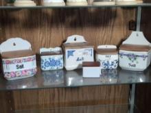 Lot of Antique Czechoslovakia Porcelain Salt Boxes