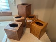 Oak Wood Kleenex Box Holders