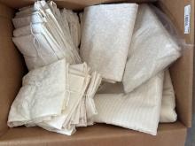Box of Cream & White Quilting Fabrics