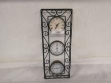 3 Piece Wall Clock - Time, Thermometer, Hygrometer