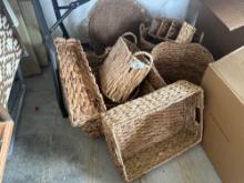 Large Lot of Woven Baskets