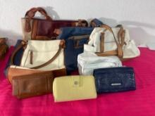 Mixed Purse Lot (8 pcs)  Totes, Wallets, Satchels