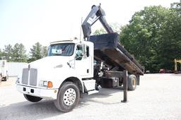 2004 KENWORTH T300 DUMP TRUCK WITH CRANE