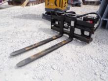 HYDRAULIC SKID STEER PALLET FORKS