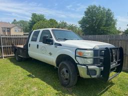 2012 Ford F350 Crew Cab Flatbed