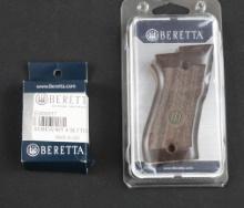 Beretta 80f, 82fs, 85fs Walnut Grips and Grip Screws (JAA)