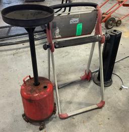 Oil pan and tork stand