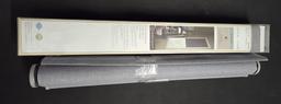 Allen + Roth 23-Inches x 72-Inches Gray Room Darkening Cordless Roller shade New