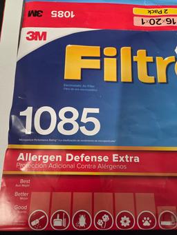 2 Pack 16x20x1 Filtrete Air Filters AC HVAC