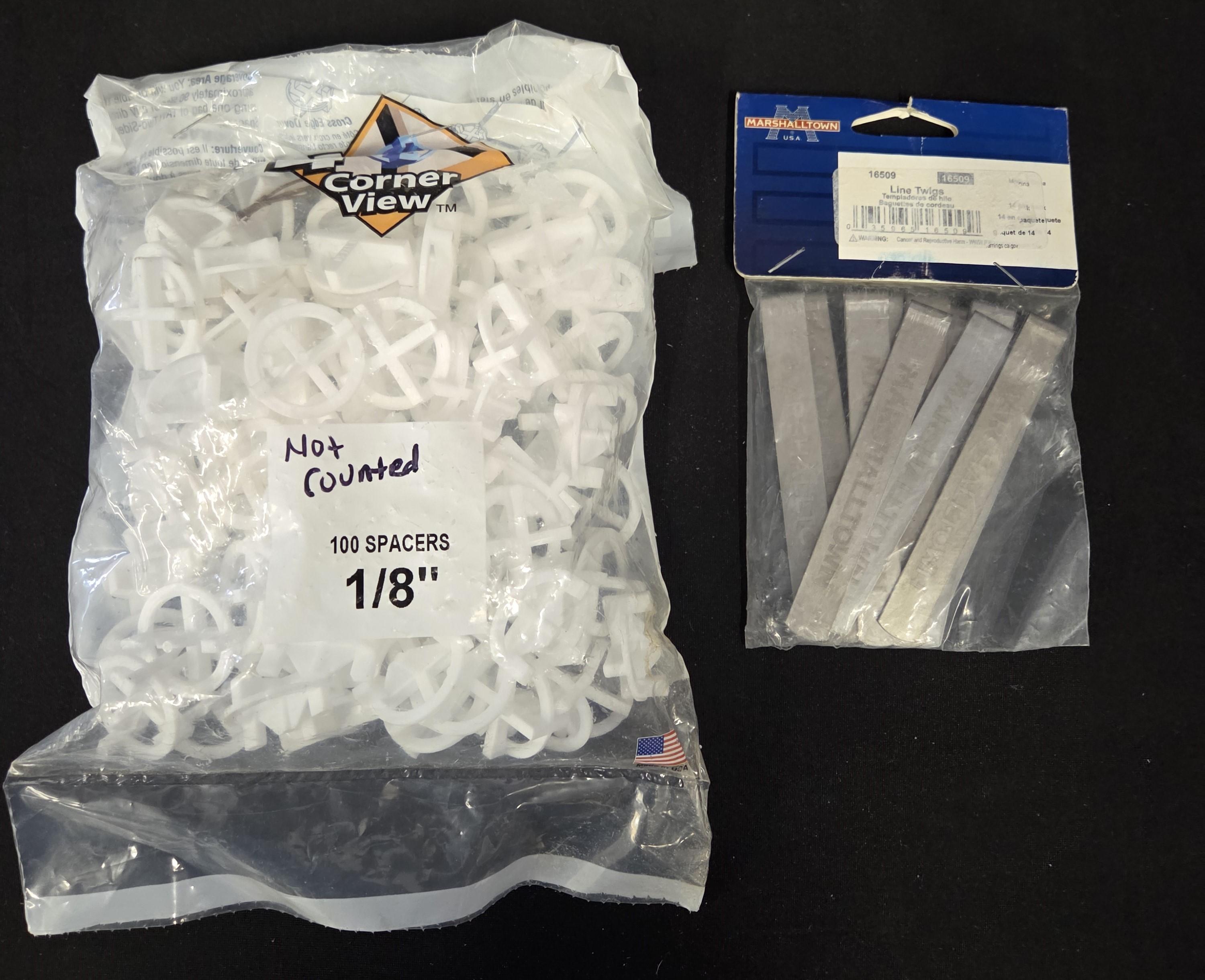 Tavy Tile spacers and Mashalltown Line Twigs