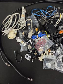 Huge Lot of Power Cables, Cord, Ethernet, USB, Coax