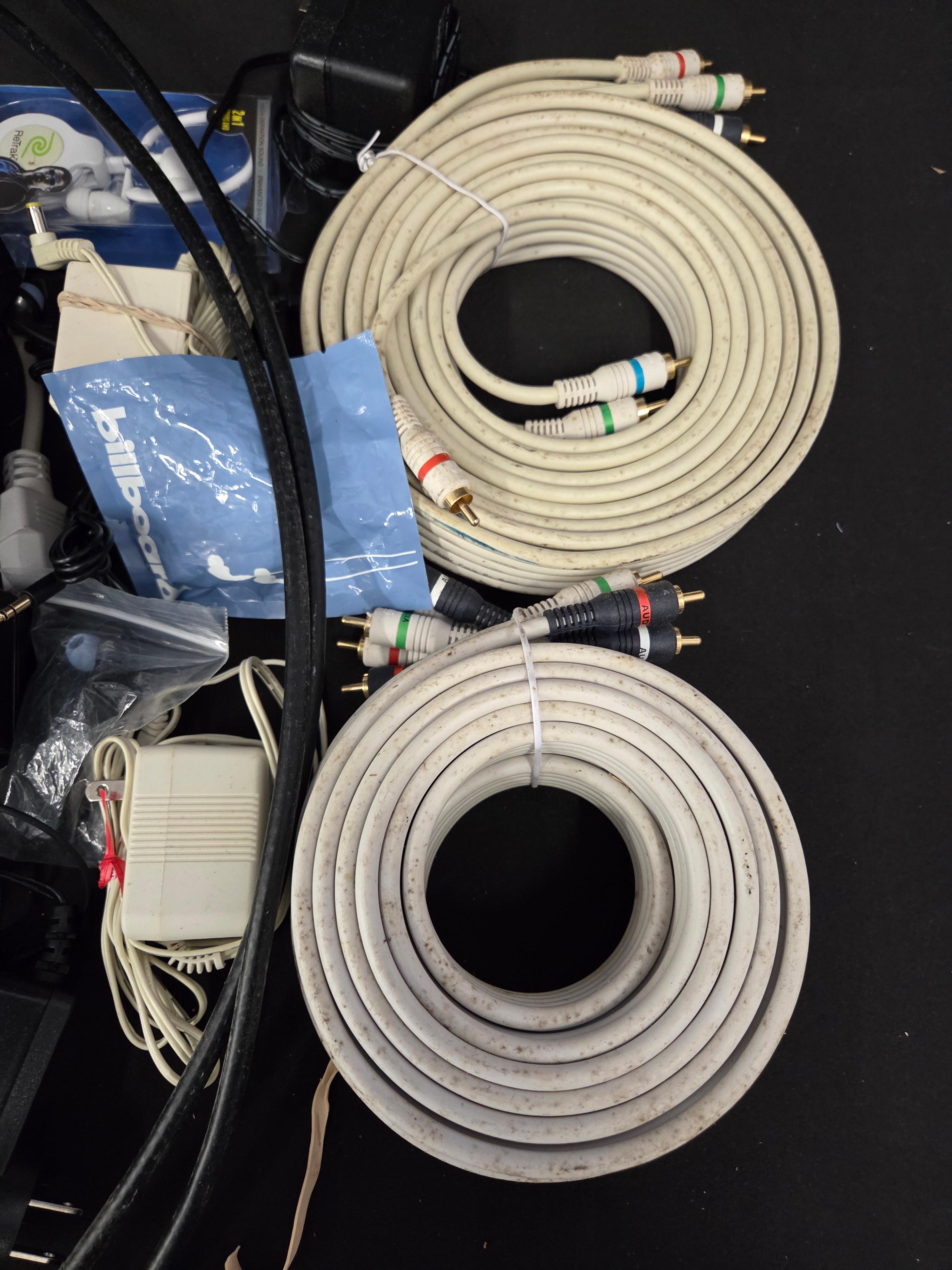 Huge Lot of Power Cables, Cord, Ethernet, USB, Coax