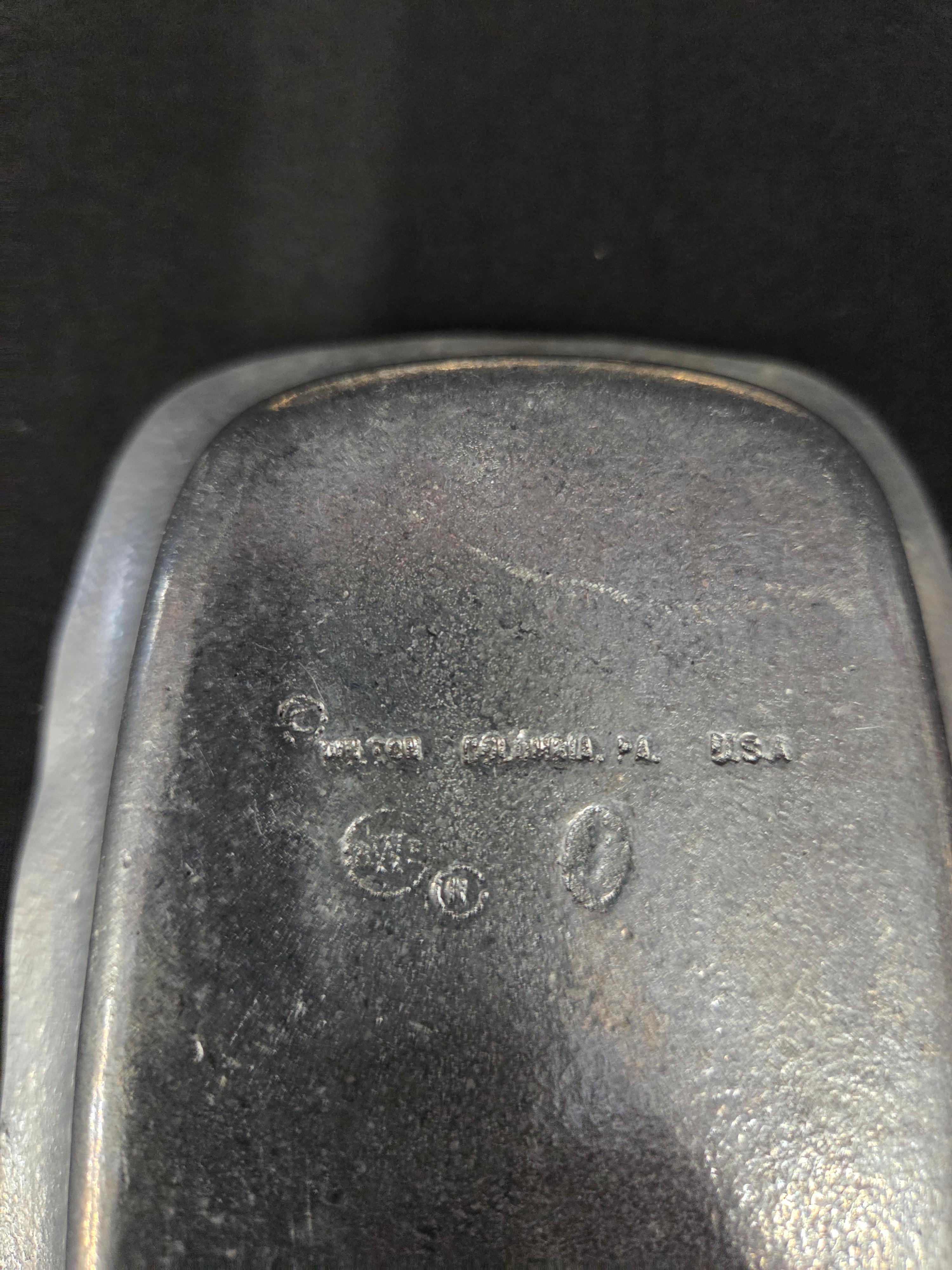 Vintage Wilton Pewter Armetale Queen Anne Butter Dish with Lid and Glass Insert