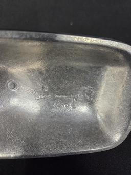 Vintage Wilton Pewter Armetale Queen Anne Butter Dish with Lid and Glass Insert
