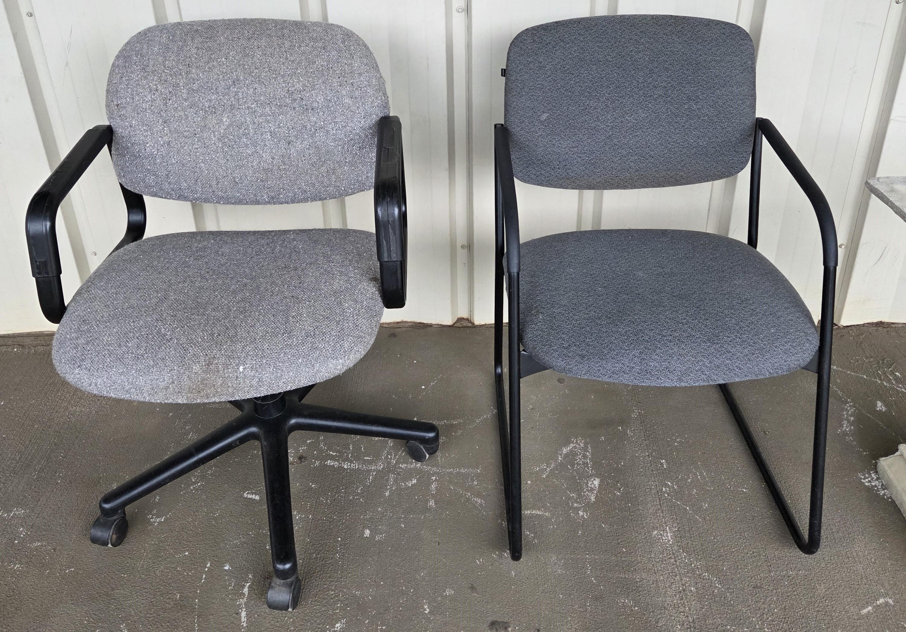 Lot of 2 Desk Office or Waiting Chairs