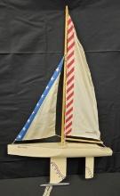 Vintage "Miss Liberty" Bonsun Boats Pond Boat Model By Reeves