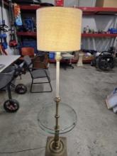 Vintage Floor Lamp Light with Glass Table