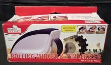 Rolling Mincer and Tenderizer with Garlic Press