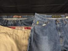 Lot of Mens Shorts Long Pants Size 36 and 36x32 Nautica, Lee, Old Navy