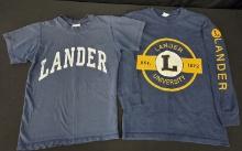 Vintage Lot of 2 Lander Universtiy Shirts Womens Small
