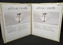 Lof of  Allen + Roth Kelsee Semi Flushmount Ceiling Fixture Brushed Nickel Finish