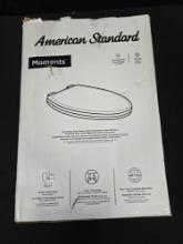 American Standard Elongated Wood Toilet Seat Moments Slow Close Lid