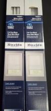 Lot of 2 Project Source 1 Inch Cordless Vinyl Mini Blinds 39x64