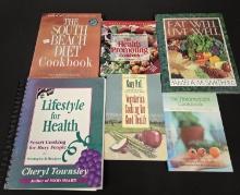 Lot of 6 Healthy Cookbooks